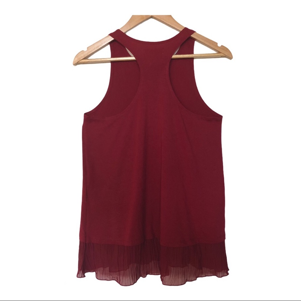 Hollister Ruffle-Hem Racerback Tank Top - Picture 2 of 6